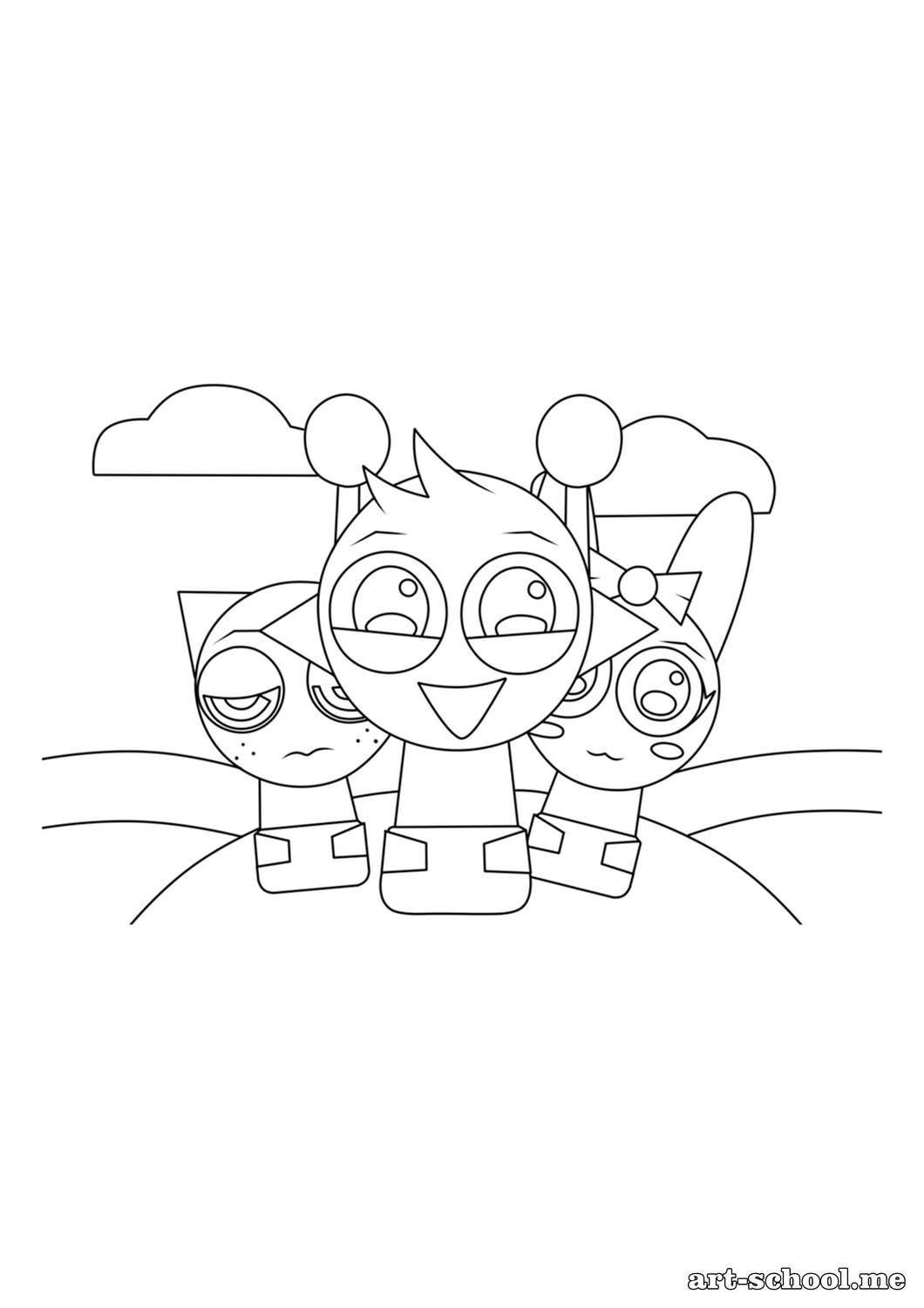 Kolorowanka: Chibi Sprunki
